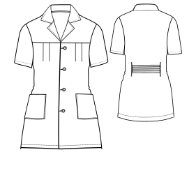 Fashion sewing patterns for UNIFORMS One-Piece Girls overall 9321